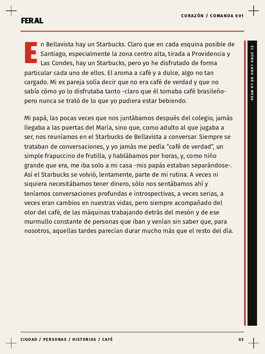 FERAL Coffee Magazine 001, página 4