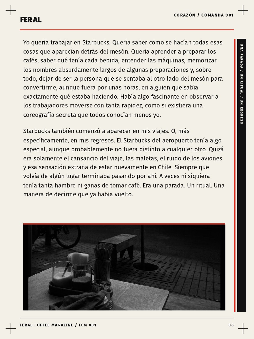 FERAL Coffee Magazine 001, página 7