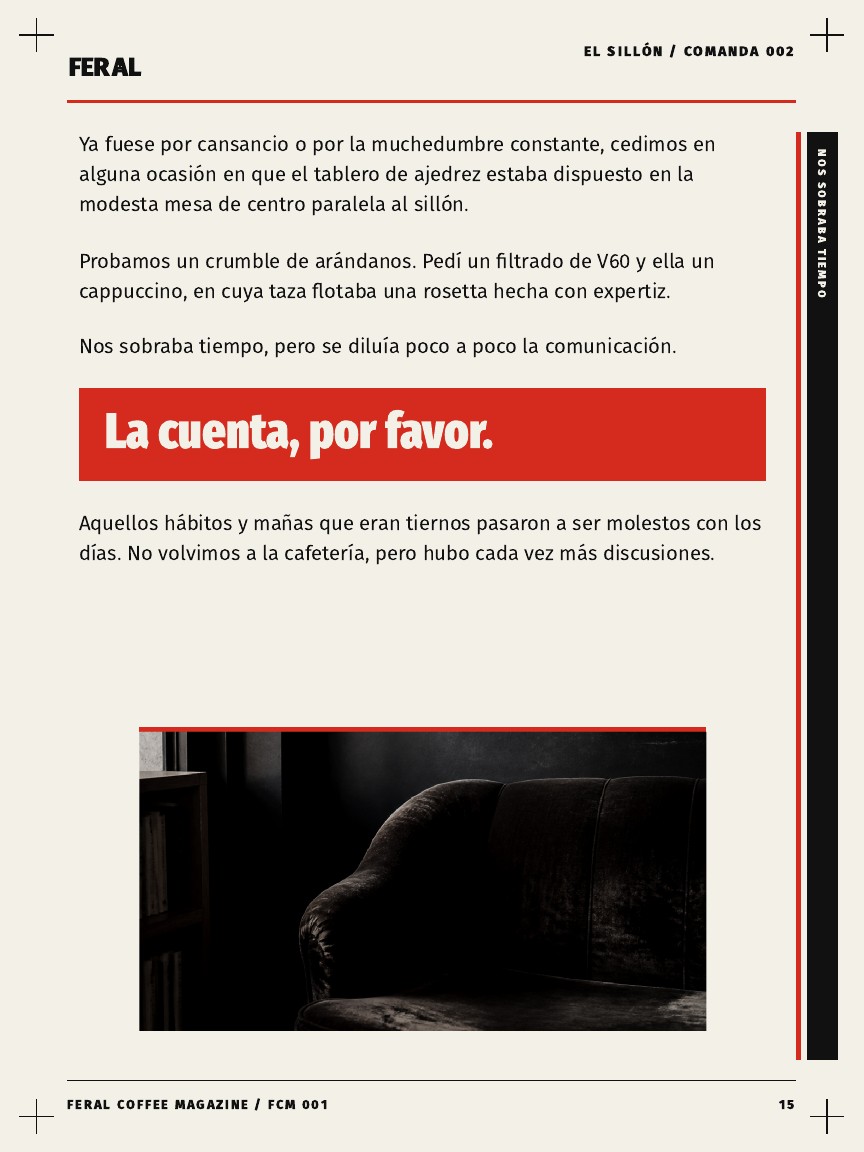 FERAL Coffee Magazine 001, página 16